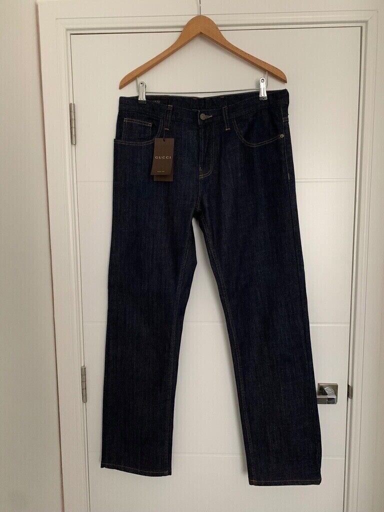 NEW Mens GUCCI Dark Denim Regular 